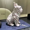 Creativo Colore cane statua soggiorno decorazioni Home office scultura in resina negozio di artigianato decorazioni