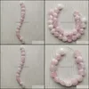Sztuka i rzemiosło moda 15 mm serce naturalny różowy kwarc róży kamienny kamienne fasetowane koraliki do biżuterii tworzenia sportu 2010 Drop dostawa do domu dhgfu