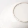 Miski amerykańska prosta biała ceramiczna miska trójwymiarowa ulga w celu stworzenia starej wiejskiej zawartości domowej zastawy stołowej Vajilla