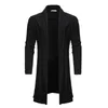 Vestes pour hommes Cardigan pour hommes Yamamoto Harajuku surdimensionné à manches longues mode printemps noir Casaco Homem solide tricot décontracté mâle veste