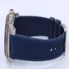 Najwyższej jakości nurka W2CA0009 Niebieska tarcza i gumka 42 mm Automatyczne sportowe zegarki na nadgarstki męskie 18K Rose Gold Mens Watch242W