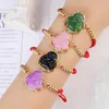 Link Bracelets Religion Is Unique Style Red Rope Bracelet Fashion 9 Color Crystal Zircon Maitreya Buddha For Women Jewelry Gift