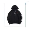 Heren Hoodies Rose Letter Fleece Kangaroo Pocket Zipper Hoodie Casual losse capuchon shirt voor mannen Winter Lente lagen