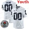 American College Football Wear Nik1 Cousu personnalisé 33 Jack Ham 34 Franco Harris 38 Lamont Wade 4 Journey Brown Penn State Nittany Lions College Youth Jersey