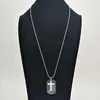 Hangende kettingen 316L roestvrij staal Cross Dog Tag ketting Heren Cool Trendy U.S. Army Soldier Naam Sieraden Ball Chain