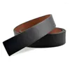 Belts No Toothless Buckle Belt Head Men's Metal Permanent 3.5cm High Quality Men Fashion