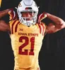 Maglia da calcio Iowa State Cyclones 15 Brock Purdy Xavier Hutchinson 28 Breece Hall Charlie Kolar Sean Shaw Jr. Mike Rose Tarique Milton Greg Eisworth II Qualsiasi nome