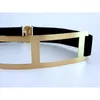 Cintos Lady Designer for Women Gold Gold Black Summer Style Belt Cinturones Cinturones MUJER MULHER APARELO BG-017