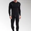 Sous-vêtements thermiques pour hommes, ensembles à la mode, motif à rayures, manches longues, haut de taille Slim, pantalon, doux, chaud, haute élasticité, pyjama, 2022