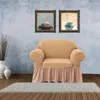 Campa de cadeira de alto sofá elástico de alta proteção de cor sólida de cor sólida não deslizamento canq889