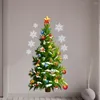 Presente Wrap Window Christmas Sticking Decoration Decalques de floco de neve Decal