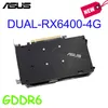 ASUS DUAL RX6400 4G AMD Radeon Grafik Kartı GDDR6 64-BIT 16GBPS DESTEK GPU Masaüstü CPU Anakart Madencilik Plasa De VDEO YENİ
