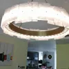 Żyrandole nowoczesne salon LED żyrandol oświetlenie szklane AC110V 220V Gold Plafonnier luksusowa lampka sypialnia