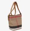 Akşam çantaları kadın alışveriş lüks moda tuval kova çanta çapraz gövde ekose elger büyük kapasite omuz kadınlar için y2212