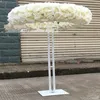 Party Decoration Metal Gold White Color Roman Pillar Candle Holder Table Centerpiece Wedding Deco Walkway Stand AB0675