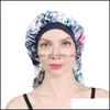 Bonnet / Casquettes De Crâne Femmes Mtifunctional Large Long Chaussettes Bonnet Bonnet Pour Soins Des Cheveux Maison Slee Chapeau Nuit Mode Head Wrap Drop Deliver Dh3Ch