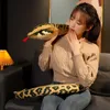 Jouets en peluche doux de Simulation de 210cm, serpent géant Long, animaux en tissu Python, poupées en peluche, cadeaux d'anniversaire et de noël pour bébés et enfants