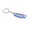 طرازات شبكة Jeep Model Metal Keychain Car Key Ring Hife سلسلة مفاتيح السلسلة