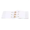 Belts Waist Belt Wide Simple Casual Individual Nice Appearance Contrast Color Stretchy Washable Clasp Strap For Daily Wear