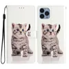 Marble Geometric Leather Wallet Cases For Iphone 15 14 Plus 13 12 11 Pro Max XR X 8 7 6 Geometry Flower Butterfly Cat Wolf Dreamcatcher Flip Cover ID Card Slot Pouch