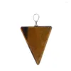 Pendant Necklaces Druzy Fashion Trendy Nice Jewelry Flower Purple Crystal Pendants For Women Gold-Color Opal Triangle Kolye Vintage