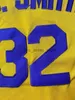 Ed NCAA Mens Basketball Jerseys JC Smith # 32 College Don Cheadle Earl the Goat Manigault Rebound Yellow Jersey Chemises S-2XL