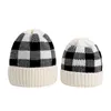 Bérets adulte et bébé 2 pièces automne hiver thermique chaud laine tricoté chapeau casquette hommes course chapeaux séchage rapide