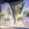 Partydecoratie 60 cm 80 cm 100 cm hoge bloemenvaas Gold Kolom Stand metalen weg lood bruiloft middelpunt Rek voor evenement