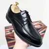 Nieuwe aankomst retro mode zwart bruin veter oxford schoenen voor mannen trouwjurk homecoming zakelijk schoeisel zapatos hombre