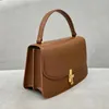 THE ROW sofia 10 calf top handle bag handbag 2023 Fashion Luxury Designer handbags black brown Purse
