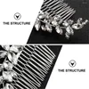 Headpieces Hair Comb Brud Crystal Side Wedding Bride HeaddressHairpin Clips Rhinestone glittrande tillbehörsmycken