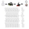 Sleutelchains DIY sublimatie blanco sleutelhanger dubbele zijde afgedrukte kwastje overdracht