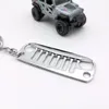 طرازات شبكة Jeep Model Metal Keychain Car Key Ring Hife سلسلة مفاتيح السلسلة