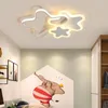 Taklampor 52 cm LED Dimble Flush Mount f￶r barnrumsrum sovrumsstilstil 32W hemlampor fixturer