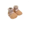 First Walkers Baby Socks Winter Girl Break High Boots Fluff Soft Soft Peuter Shoes Anti-Slip Warm Born Infant Crib