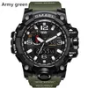 New Smael Relogio Men's Sports Watches LED CHRONOGROGraph armbandsur Military Watch Digital Watch Good Gift for Men Boy D206t