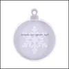 Julekorationer 3D h￤rlig Sile Mold Diy Pendant Key Chain Making Mod Xmas Tree Snowflake Candles Gift Rrd11798 Drop Delivery H Otqix