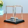 Newtons Cradle Steel Balance Ball Games Education Desk Toy Kid Tidig kul utveckling Present Fysikvetenskap Pendel för barn 1193