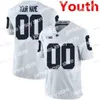 American College Football Wear Nik1 Cousu personnalisé 33 Jack Ham 34 Franco Harris 38 Lamont Wade 4 Journey Brown Penn State Nittany Lions College Youth Jersey