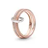 Anillos de boda de colgante de plata para mujeres Joyería de compromiso de moda Diy Fit P Ring527354