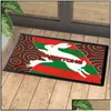 Carpets Australia Rabbitohs 3D -печать Дверь коврик длинная полоса спальня въезд в коврик для спальни для дома