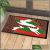 Tappeti Australia Rabbitohs Stampa 3D Zerbino Lungo Striscia Camera da letto Zerbino d'ingresso Decorazione del pavimento della casa Soggiorno Tappeto Bagno5 Dhdax