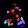 Cordes 2.2m 20 ampoules boules de rotin LED guirlandes lumineuses lampe romantique guirlande de mariage fête de noël décoration éclairage