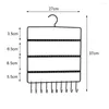 Smyckespåsar kapacitet 66 hål och 10 krokar arrangör rack stativ displayhållare väggörhänge stud halsband nyckel hängande lagring