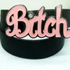 Belts Punk Men's Belt Personalized Pink Bid Fashion Women's Korean Version Domineering Big Head Rivet