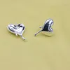 Stud Earrings ZFSILVER Real 925 Sterling Silver For Women Fashion Lovely Exaggerated Heart Jewelry Wedding Accessories Gift Girl