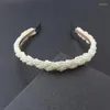 Headpieces Handmade Elegant Pearl Wedding Headband Bridal Hairband Girls Beautiful Clothing Accessories