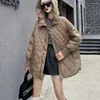 여자 트렌치 코트 2022 한국 스타일 여성 다운 재킷 짧은 코트 느슨한 따뜻한 가을 겨울 야생 캐주얼 겉옷 고품질 manteau