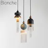 Pendellampor blonche modern h￤ngande lampa nordiska led lampor f￶r barn sovrum vardagsrum k￶k dekor armatur makaron fixturer