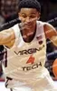 カレッジバスケットボールはNIK1ステッチカスタムを着用します23 Tyrece Radford 24 Kerry Blackshear Jr 42 Ty Outlaw 30 Dell Curry Virginia Tech Hokies Men Youth